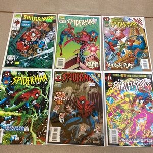 Marvel Spider-Man Comic Book Collection - Red, Green, Blue Covers